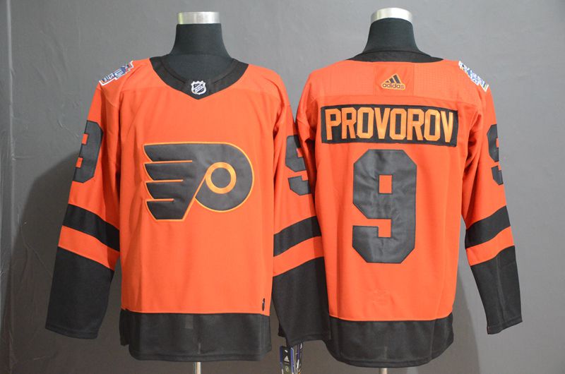 Men Philadelphia Flyers 9 Provorov Orange Adidas Third Edition Adult NHL Jersey